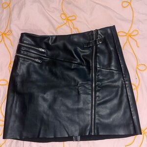 Torrid Leather mini skirt